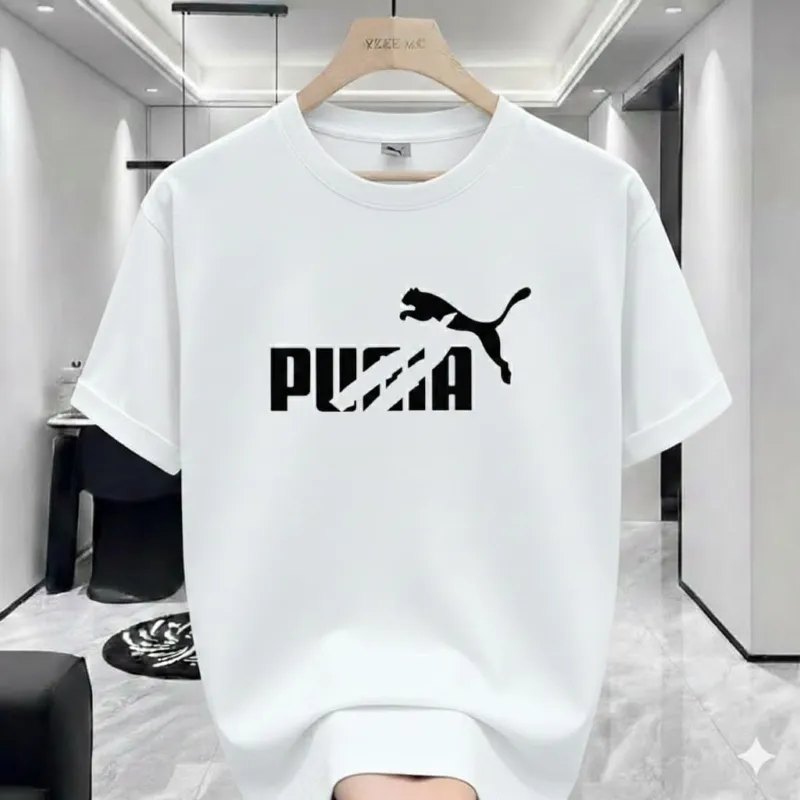 Men's Comfortable Drop Shoulder T-Shirt, Cotton-Spandex, DTF Print