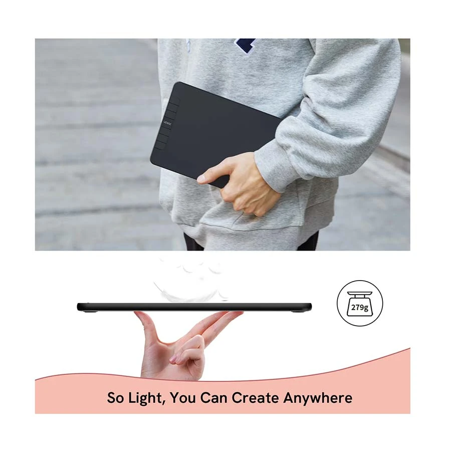 Veikk Creator VK640 V2 Black Drawing Graphics Tablet