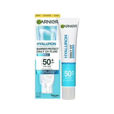 Garnier Hyaluron Barrier Protect ডেইলি UV ফ্লুইড ইনভিজিবল SPF50+ 40ml