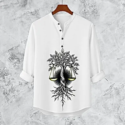 Men's Synthetic and Cotton Blend Katua, Slim Fit, 6 Colours