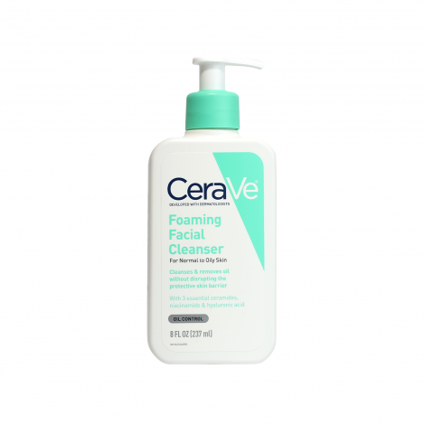 CeraVe ফোমিং ক্লিনজার, নরমাল থেকে তৈলাক্ত ত্বকের জন্য 237ml