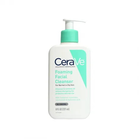 CeraVe ফোমিং ক্লিনজার, নরমাল থেকে তৈলাক্ত ত্বকের জন্য 237ml
