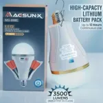 MAGSUN-X রিচার্জেবল LED এনার্জি সেভিং ল্যাম্প AC/DC