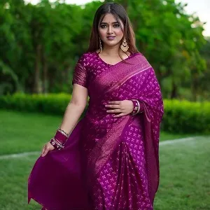 জাপানি সিল্ক শাড়ি, ব্লাউজ পিসসহ