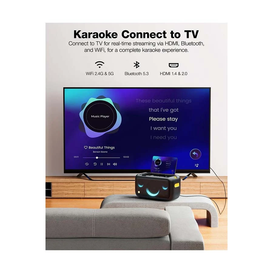 Xtreme Ikarao Break X1 Black Portable Bluetooth Karaoke Speaker