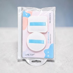 Lmltop Round + Square Cushion Puff Set (2pcs)