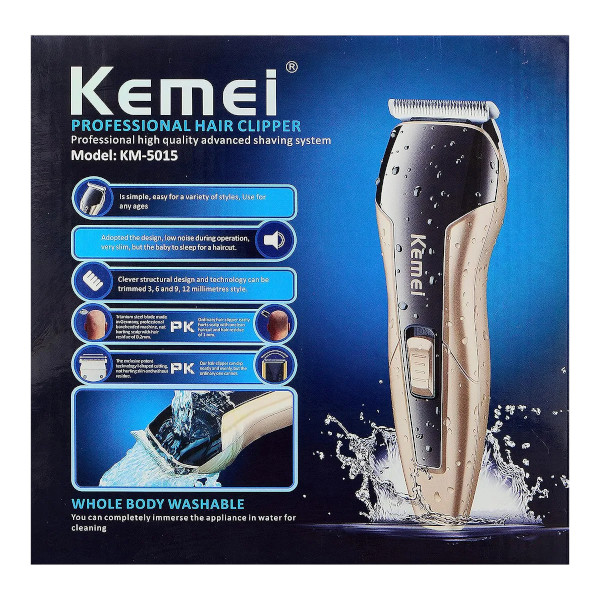 Kemei COM-5015 প্রফেশনাল হাই কোয়ালিটি পোর্টেবল হেয়ার ক্লিপার