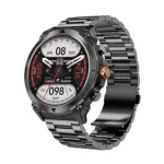 Wiwu SW03 Tarnish AMOLED স্মার্টওয়াচ, মেটাল ও সিলিকন স্ট্র্যাপসহ
