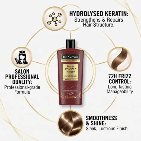 TRESemme কেরাটিন স্মুথ শ্যাম্পু 685ml