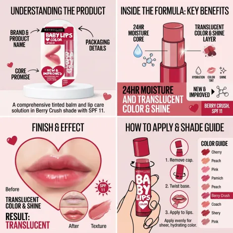 Maybelline Baby Lips কালার টিন্টেড লিপ বাম SPF11 - Berry Crush