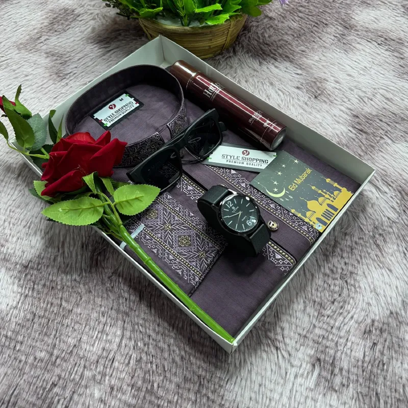 ছেলেদের পাঞ্জাবি কম্বো সেট, 5 রং, M, L ও XL সাইজ
