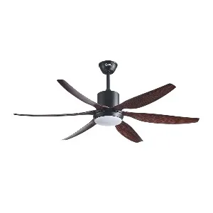 Qulik Silex 66 ইঞ্চি ABS ব্লেড আন্ডারলাইট রিমোট সিলিং ফ্যান ডার্ক উড গ্রেইন Q-6507-DW