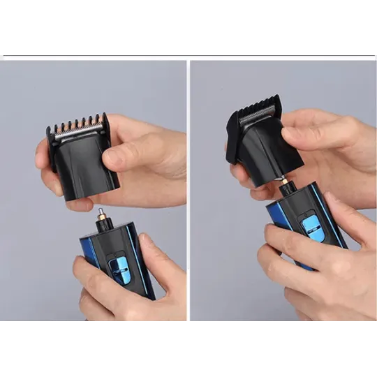 Kemei KM-6330 3-ইন-1 রিচার্জেবল হেয়ার ট্রিমার, ইলেকট্রিক শেভার ও নোজ ক্লিপার গ্রুমিং কিট