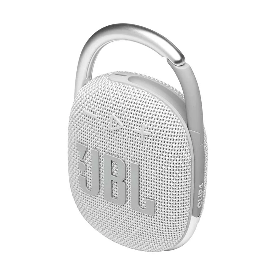 JBL Clip 4 White Portable Bluetooth Speaker