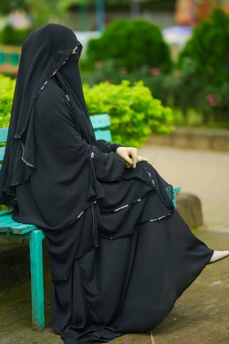 সাফা বোরকা ফুল সেট, জর্জেট হিজাব ও নিকাবসহ