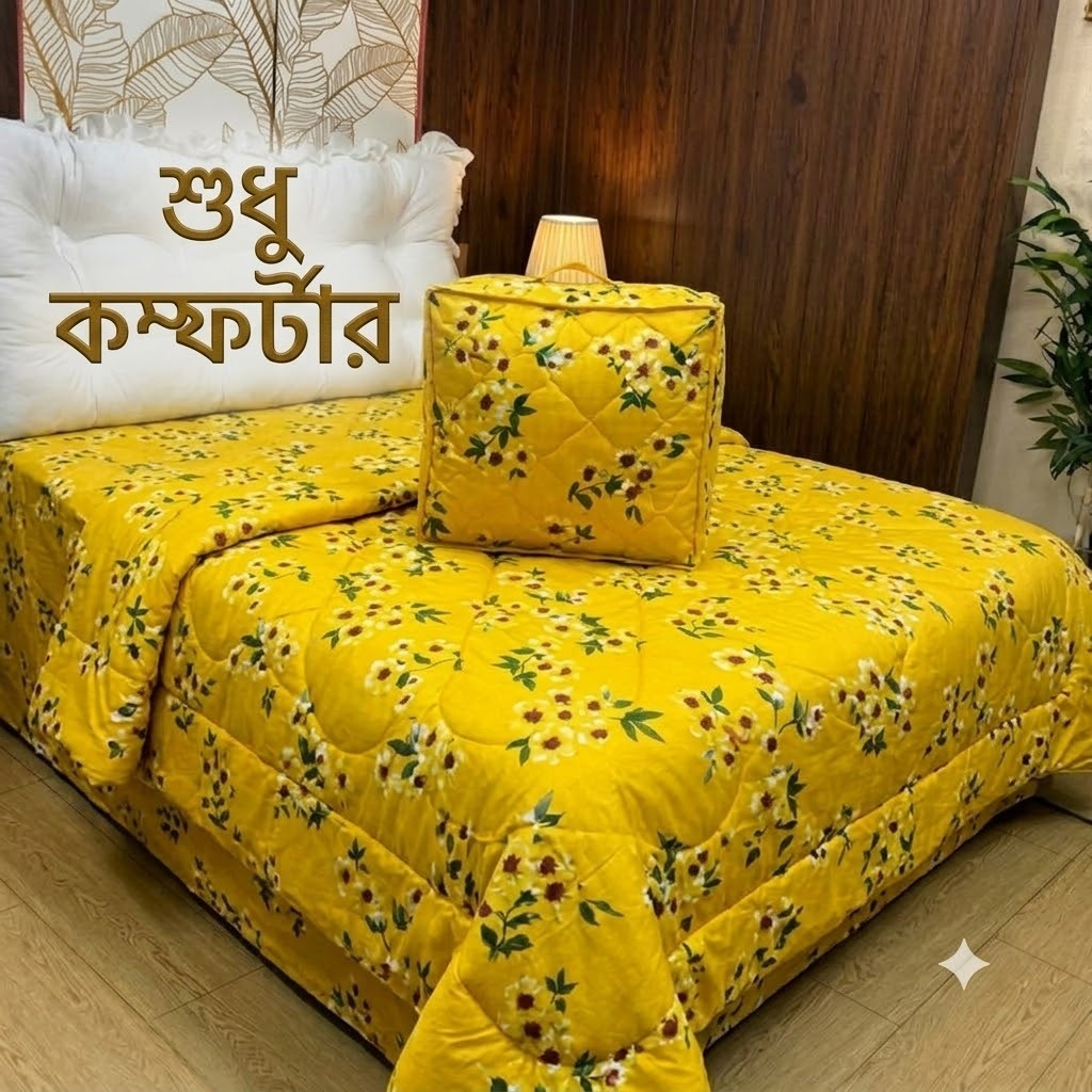 হালকা কটন কমফোর্টার 7 x 7.5 ফুট, 8 আউন্স ফাইবার