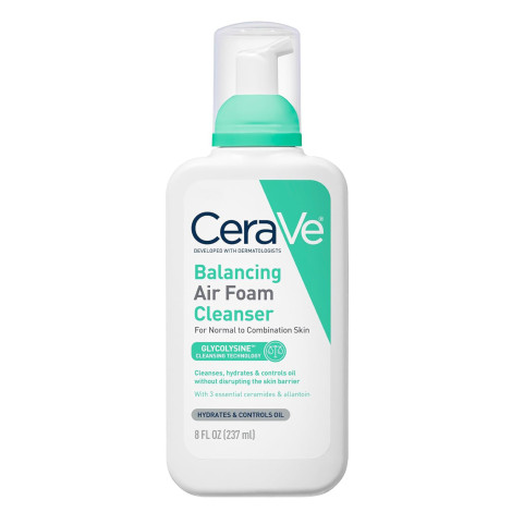 CeraVe Balancing Air Foam ফেস ক্লিনজার, নরমাল থেকে কম্বিনেশন ত্বকের জন্য 237ml