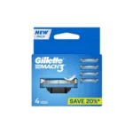 Gillette Mach 3 রেজর স্ট্রিপ 4 পিস
