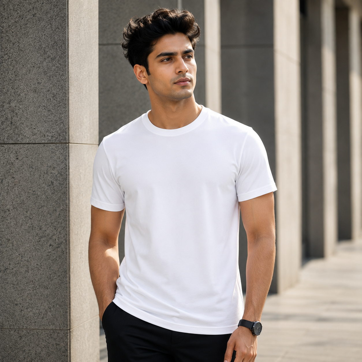সাদা জার্সি টি-শার্ট – হালকা ও ব্রিদেবল
