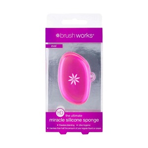 Brushworks HD Miracle Silicone Sponge - Oval Pink (China)