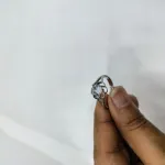 ক্রিস্টাল ব্লুম সিলভার রিং