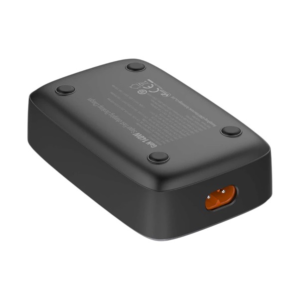 Ldnio 140W GaN 5 পোর্ট ইউএসবি মাল্টিপোর্ট সহ ওয়্যারলেস চার্জার কালো-ধূসর ডেস্কটপ চার্জিং স্টেশন