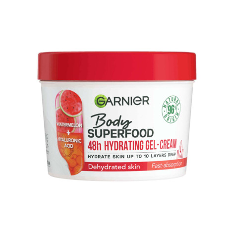 Garnier ওয়াটারমেলন + হায়ালুরোনিক অ্যাসিড বডি সুপারফুড ক্রিম 380ml