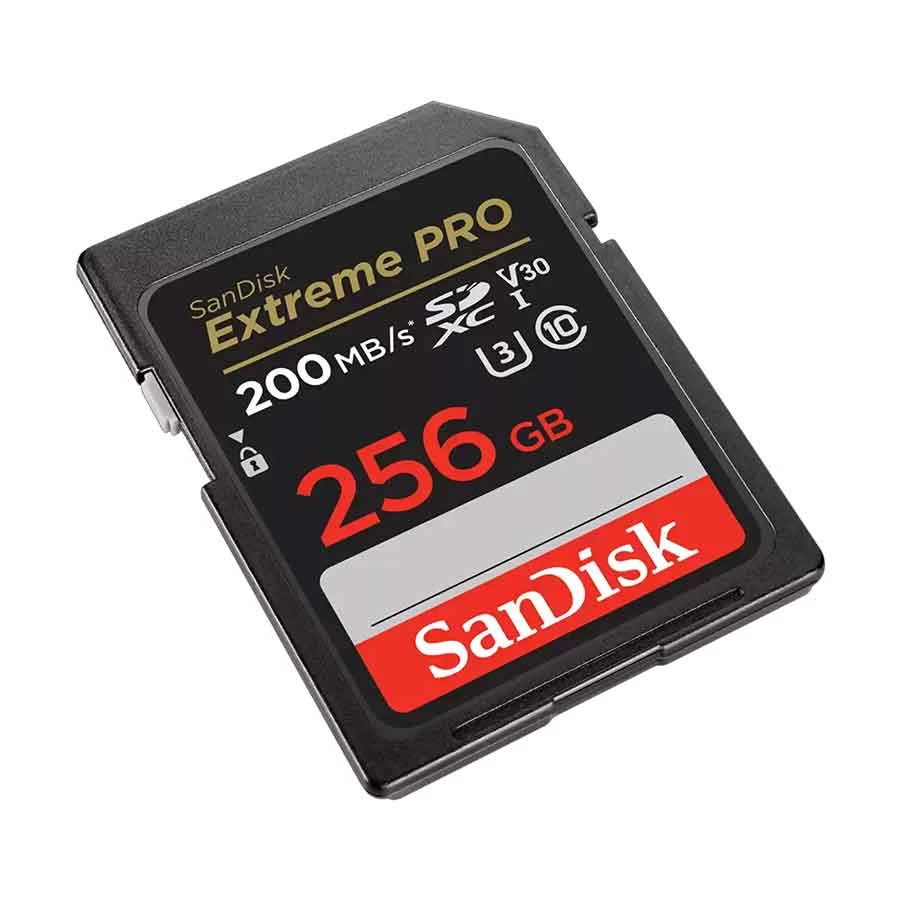 SanDisk Extreme Pro 256GB SDXC UHS-I U3 Class 10 V30 Memory Card