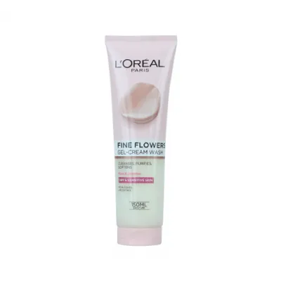 L'Oreal Fine Flowers জেল-ক্রিম ফেস ওয়াশ রোজ ও জেসমিন 150ml