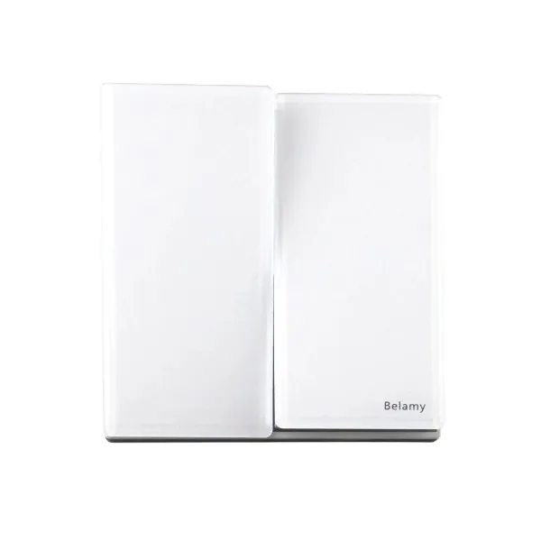 Belamy সাদা 2 গ্যাং 1 ওয়ে সুইচ BE-148-SW