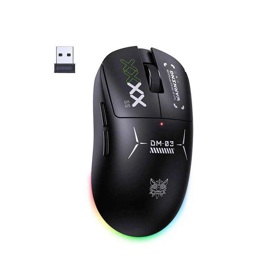 Onikuma DM03 RGB Tri-Mode Wireless Black Gaming Mouse