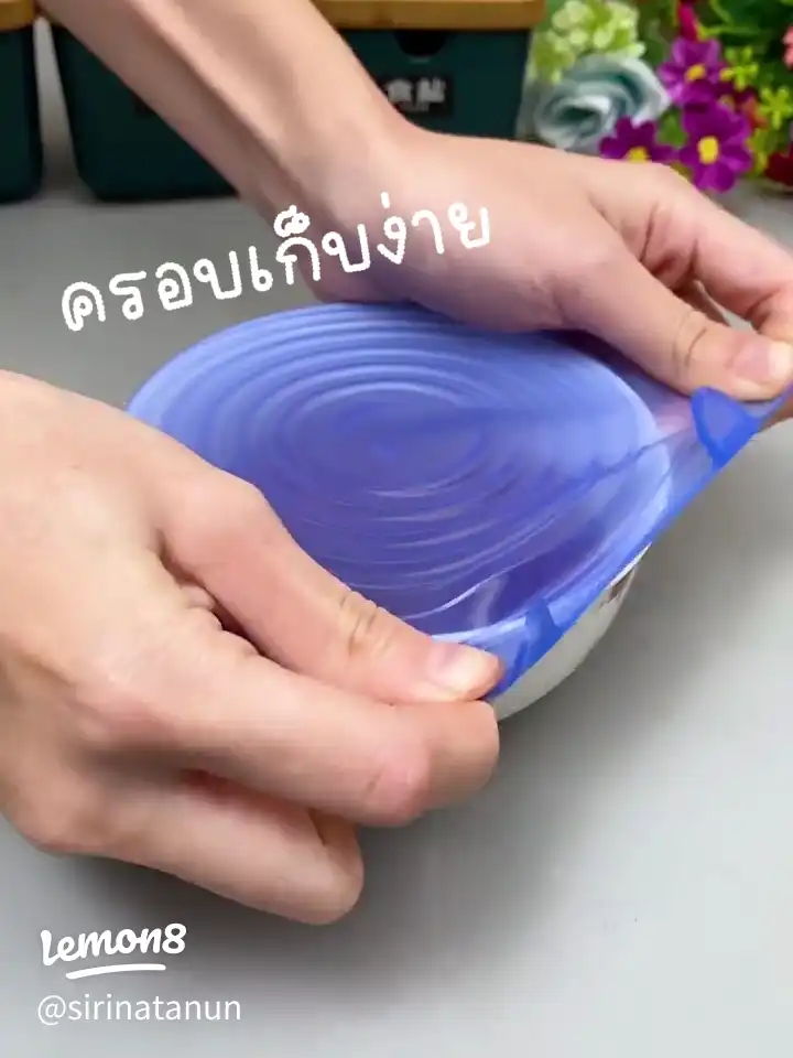 সিলিকন স্ট্রেচ ঢাকনা 6 পিস, রিইউজেবল ফুড কভার