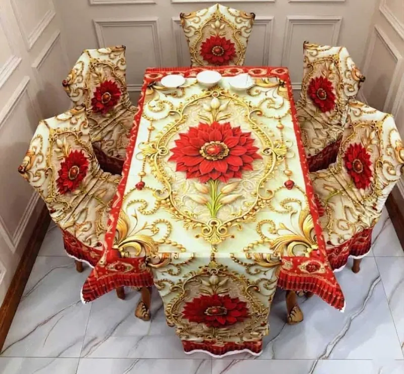 রয়্যাল ওয়াটারপ্রুফ টেবিল ক্লথ সেট