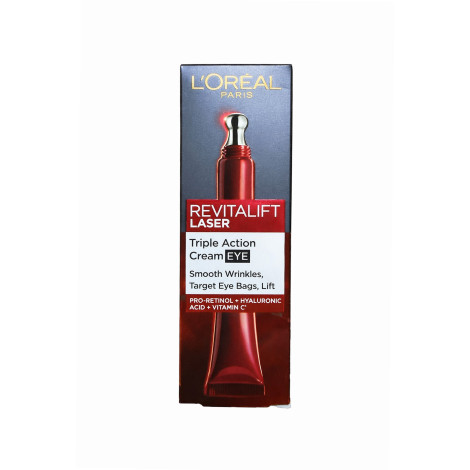 L'Oreal Revitalift Laser Triple Action আই ক্রিম, চোখের চারপাশের যত্নে 15ml
