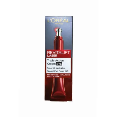 L'Oreal Revitalift Laser Triple Action আই ক্রিম, চোখের চারপাশের যত্নে 15ml