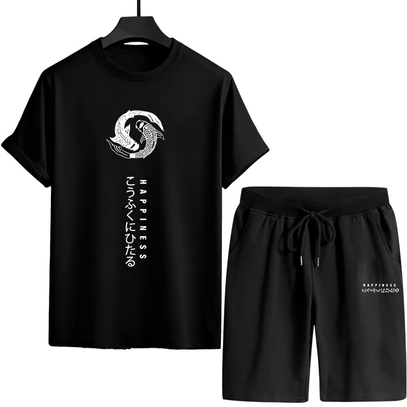 Men's Mesh T-Shirt and Short Pant Combo, 160 GSM, Chest 38 to 42