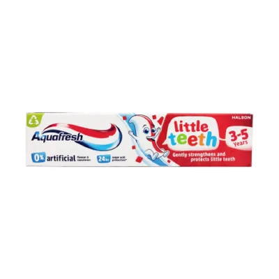 Aquafresh Little Teeth বেবি ফ্লোরাইড টুথপেস্ট (3-5 বছর) 50ml