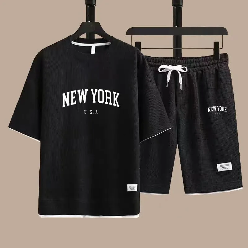 Men's Mesh T-Shirt and Short Pant Set, 170 GSM, 6 Colours