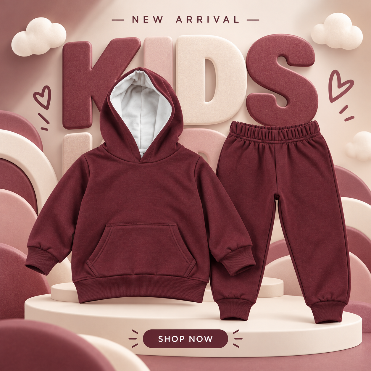Super Soft Cotton Fleece Baby Hoodie – Warm & Skin-Friendly Winter Wear for Newburn & Toddlers (Boys & Girls)