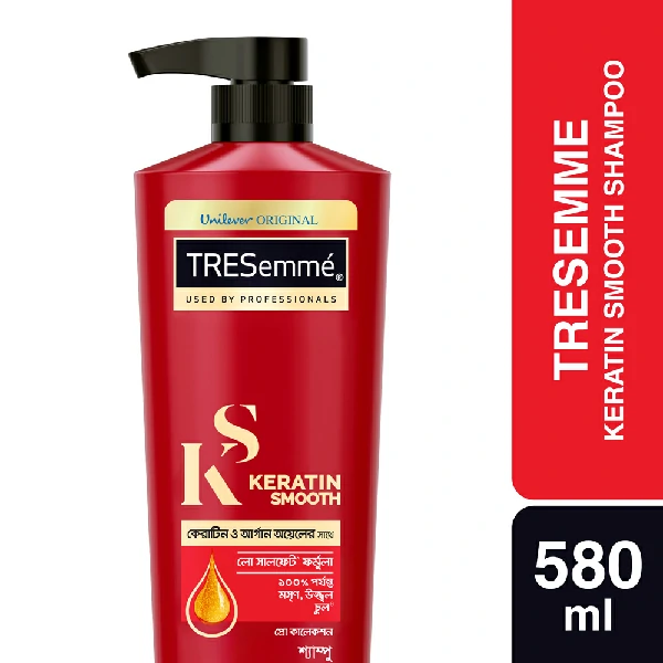 Tresemme শ্যাম্পু কেরাটিন স্মুথ (580ml)