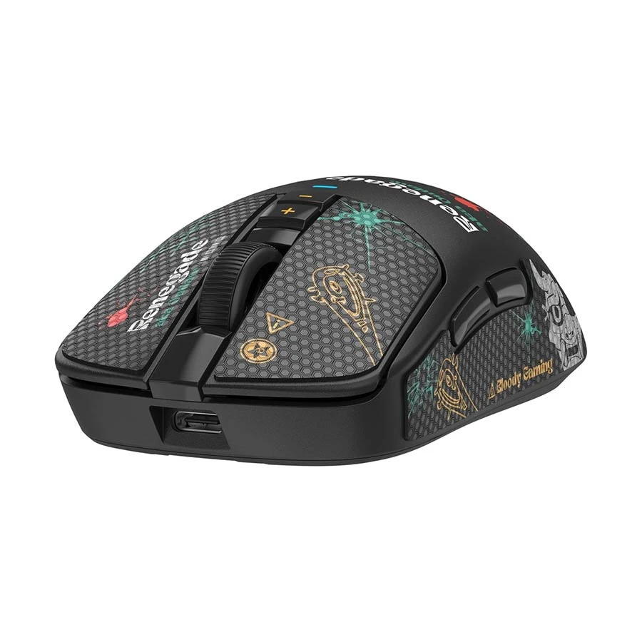 A4Tech Bloody R72 Ultra Duo Renegade Midnight Wireless Mouse with Dock