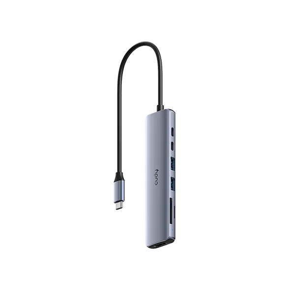 CUDY UH407 ৭-ইন-১ HDMI SD/TF 4K ইউএসবি-সি হাব