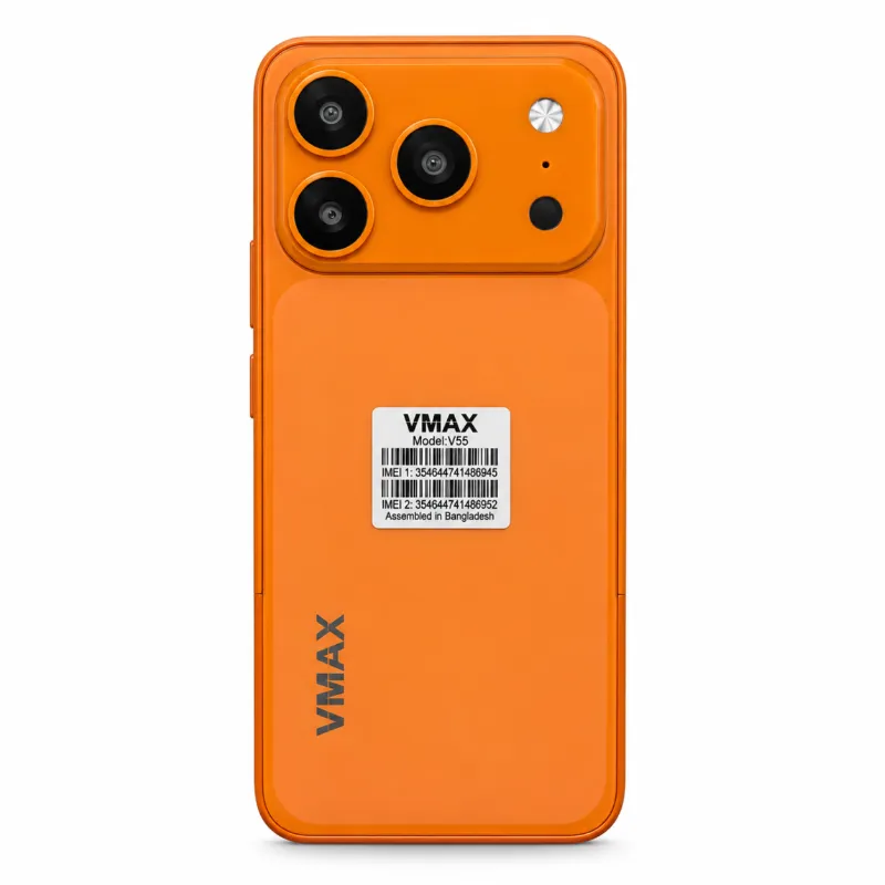 VMAX V55 PRO Max ফিচার ফোন – 2.8" HD ডিসপ্লে, 2500mAh, ডুয়াল সিম