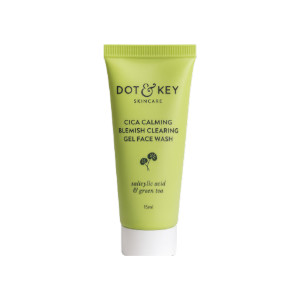 Dot & Key Cica Calming Blemish Clearing Gel Face Wash 15ml (India)