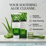 3W Clinic অ্যালো ক্লিয়ার ক্লেনজিং ফোম 180ml