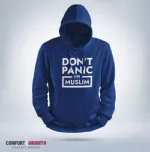 Don't Panic ইসলামিক হুডি – রয়েল ব্লু