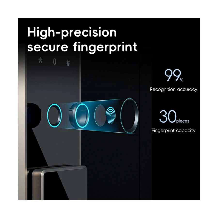 Deli ET595 Fingerprint Digital Safe Box with Key & Password, Black