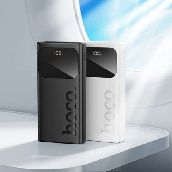 HOCO পাওয়ার ব্যাংক J144A ফাস্ট চার্জ 30,000mAh PD টাইপ-C 20Wএন্ড 2টি USB-এ সহ ডিজিটাল LID ডিসপ্লে।