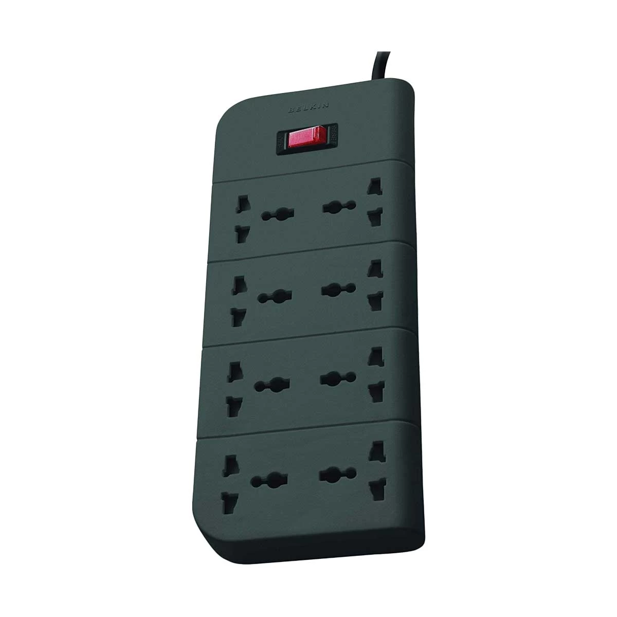 Belkin F9E800ZB2M-GRY 8 Port Surge Protector Power Strip Grey