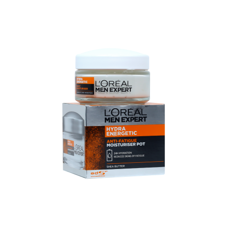 L'Oreal Men Expert Hydra Energetic Anti-Fatigue ছেলেদের ময়েশ্চারাইজার 50ml (পট)